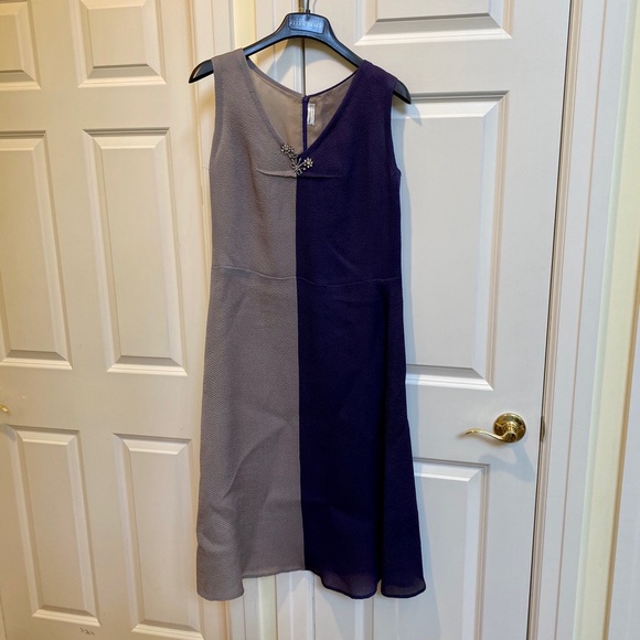 Vera Wang Gray and Purple Dress - Picture 2 of 7
